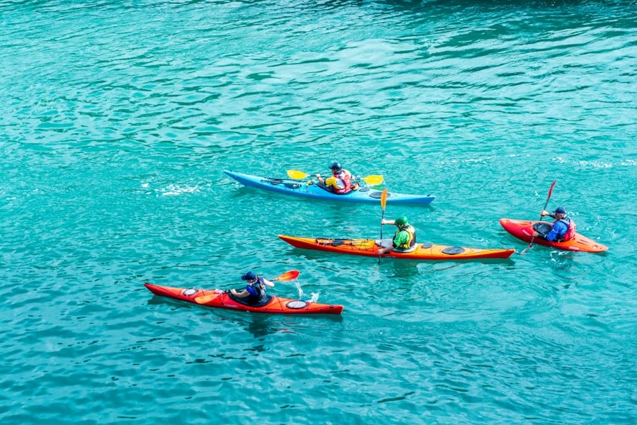 Kayak en los fiordos de Chiloé
